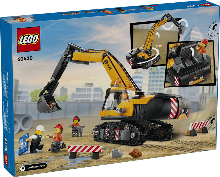 Lego City - Yellow Construction Excavator: 60420