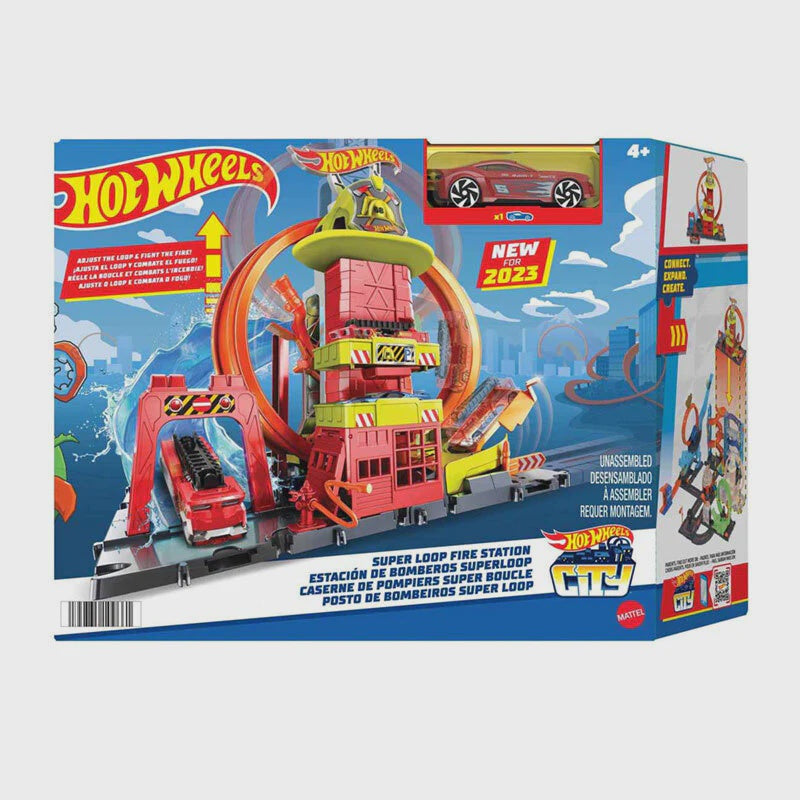 Hot Wheels City Super Loop Fire Station