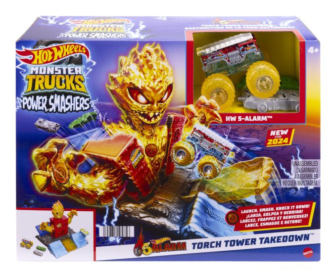 Hot Wheels Monster Trucks Power Smashers Tower Smash Out