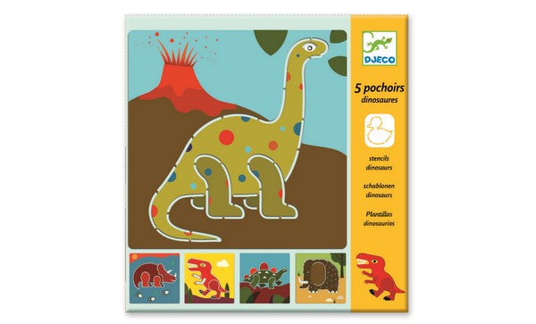 Djeco Stencils - Dinosaurs.  DJ08863