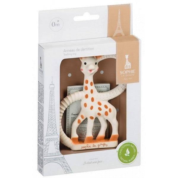 Sophie Le Giraffe So Pure Teething Ring - supersoft